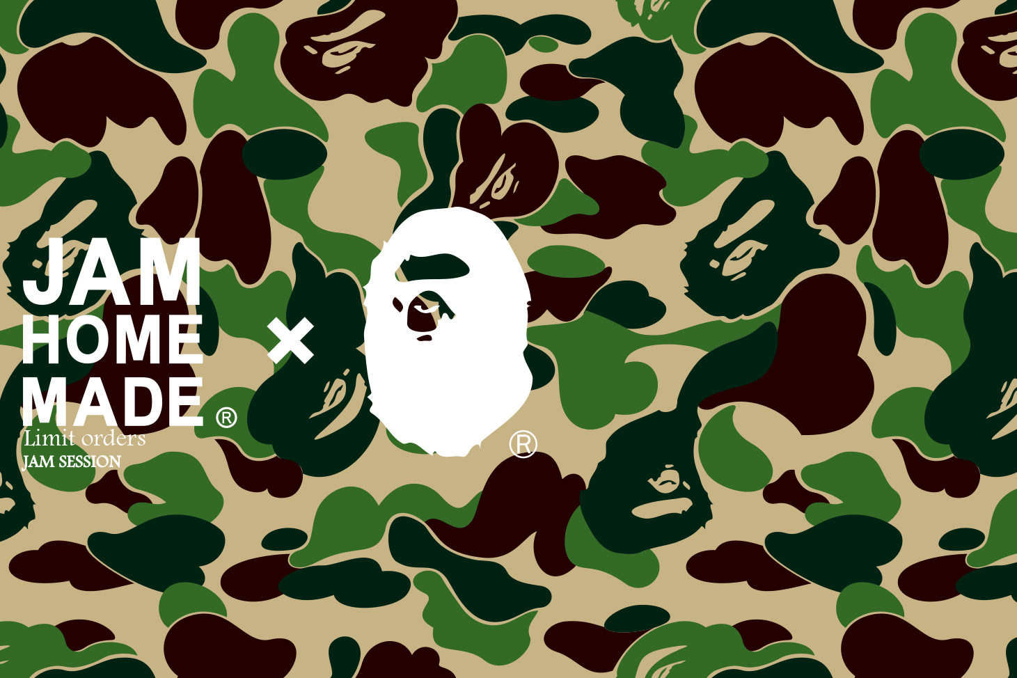 APE BAPE JAM HOME MADE シャークパーカー パーカー 迷彩 - www